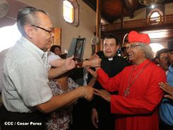 León se vistió de fiesta con visita del Cardenal Brenes