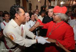 León se vistió de fiesta con visita del Cardenal Brenes