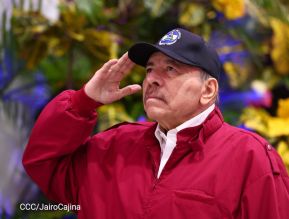 Acto de otorgamiento de los grados militares de Coronel General a mandos del Ejército de Nicaragua