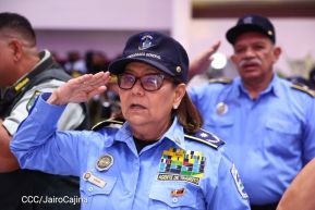 Acto de otorgamiento de los grados militares de Coronel General a mandos del Ejército de Nicaragua