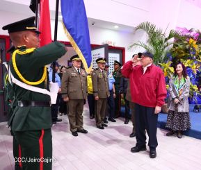 Acto de otorgamiento de los grados militares de Coronel General a mandos del Ejército de Nicaragua