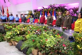 Acto de otorgamiento de los grados militares de Coronel General a mandos del Ejército de Nicaragua