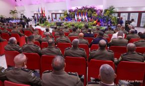 Acto de otorgamiento de los grados militares de Coronel General a mandos del Ejército de Nicaragua