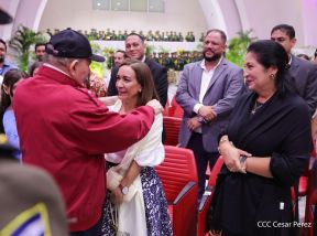 Acto de otorgamiento de los grados militares de Coronel General a mandos del Ejército de Nicaragua