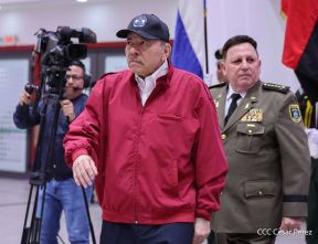 Acto de otorgamiento de los grados militares de Coronel General a mandos del Ejército de Nicaragua