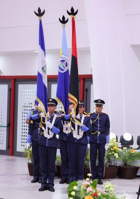 Nicaragua conmemora natalicio del Comandante Carlos Fonseca con acto de ascensos de la Policía Nacional
