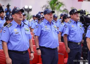 Nicaragua conmemora natalicio del Comandante Carlos Fonseca con acto de ascensos de la Policía Nacional
