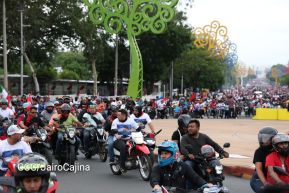Motorizada Siempre 19 en homenaje al Repliegue Táctico a Masaya