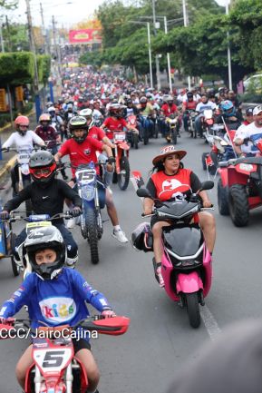 Motorizada Siempre 19 en homenaje al Repliegue Táctico a Masaya