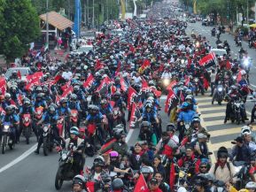 Motorizada Siempre 19 en homenaje al Repliegue Táctico a Masaya