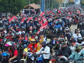 Motorizada Siempre 19 en homenaje al Repliegue Táctico a Masaya