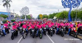 Motorizada Siempre 19 en homenaje al Repliegue Táctico a Masaya