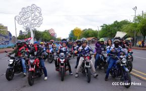 Motorizada Siempre 19 en homenaje al Repliegue Táctico a Masaya