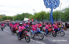 Motorizada Siempre 19 en homenaje al Repliegue Táctico a Masaya