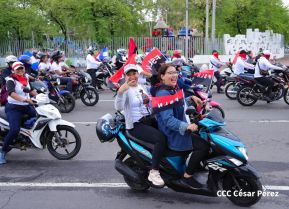 Motorizada Siempre 19 en homenaje al Repliegue Táctico a Masaya