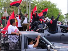 Motorizada Siempre 19 en homenaje al Repliegue Táctico a Masaya