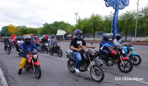 Motorizada Siempre 19 en homenaje al Repliegue Táctico a Masaya