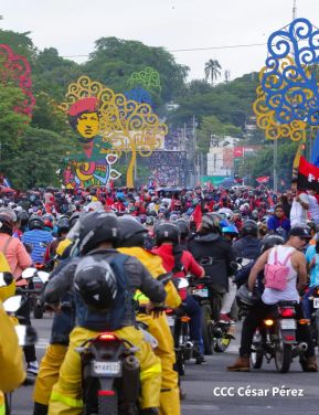 Motorizada Siempre 19 en homenaje al Repliegue Táctico a Masaya