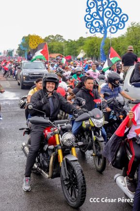 Motorizada Siempre 19 en homenaje al Repliegue Táctico a Masaya