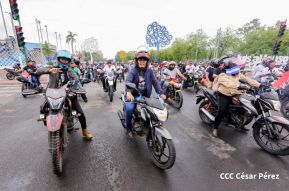 Motorizada Siempre 19 en homenaje al Repliegue Táctico a Masaya