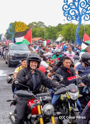 Motorizada Siempre 19 en homenaje al Repliegue Táctico a Masaya
