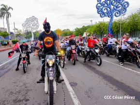 Motorizada Siempre 19 en homenaje al Repliegue Táctico a Masaya