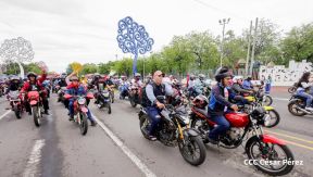 Motorizada Siempre 19 en homenaje al Repliegue Táctico a Masaya