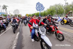 Motorizada Siempre 19 en homenaje al Repliegue Táctico a Masaya