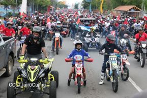 Motorizada Siempre 19 en homenaje al Repliegue Táctico a Masaya