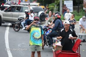 Motorizada Siempre 19 en homenaje al Repliegue Táctico a Masaya