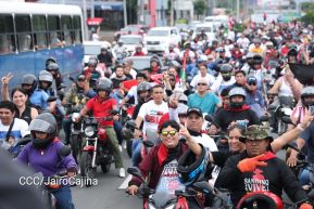 Motorizada Siempre 19 en homenaje al Repliegue Táctico a Masaya