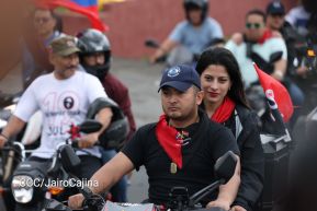 Motorizada Siempre 19 en homenaje al Repliegue Táctico a Masaya