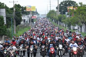 Motorizada Siempre 19 en homenaje al Repliegue Táctico a Masaya