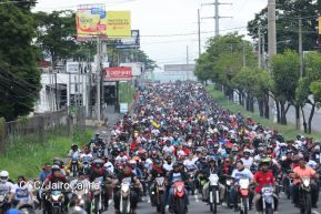 Motorizada Siempre 19 en homenaje al Repliegue Táctico a Masaya