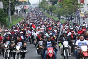 Motorizada Siempre 19 en homenaje al Repliegue Táctico a Masaya
