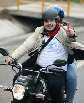 Motorizada Siempre 19 en homenaje al Repliegue Táctico a Masaya