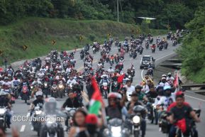 Motorizada Siempre 19 en homenaje al Repliegue Táctico a Masaya