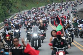 Motorizada Siempre 19 en homenaje al Repliegue Táctico a Masaya