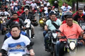 Motorizada Siempre 19 en homenaje al Repliegue Táctico a Masaya