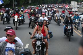 Motorizada Siempre 19 en homenaje al Repliegue Táctico a Masaya