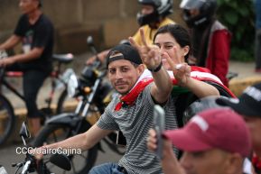 Motorizada Siempre 19 en homenaje al Repliegue Táctico a Masaya