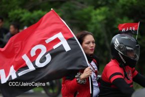 Motorizada Siempre 19 en homenaje al Repliegue Táctico a Masaya