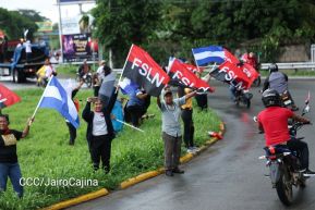 Motorizada Siempre 19 en homenaje al Repliegue Táctico a Masaya