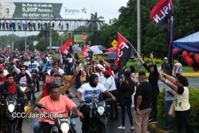 Motorizada Siempre 19 en homenaje al Repliegue Táctico a Masaya