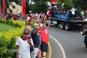 Motorizada Siempre 19 en homenaje al Repliegue Táctico a Masaya