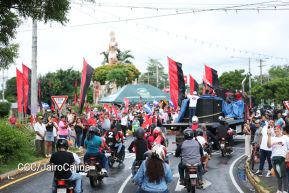 Motorizada Siempre 19 en homenaje al Repliegue Táctico a Masaya