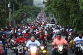 Motorizada Siempre 19 en homenaje al Repliegue Táctico a Masaya