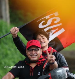 Motorizada Siempre 19 en homenaje al Repliegue Táctico a Masaya