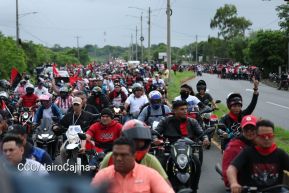 Motorizada Siempre 19 en homenaje al Repliegue Táctico a Masaya