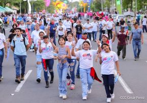 Caminata “Siempre 19, Siempre al Frente, Caminando en Victorias, Adelante con Daniel”